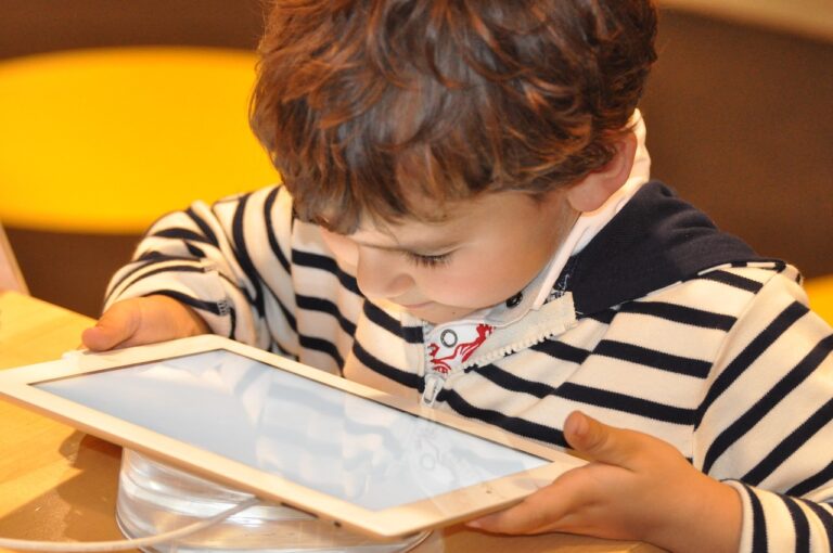 Child with iPad