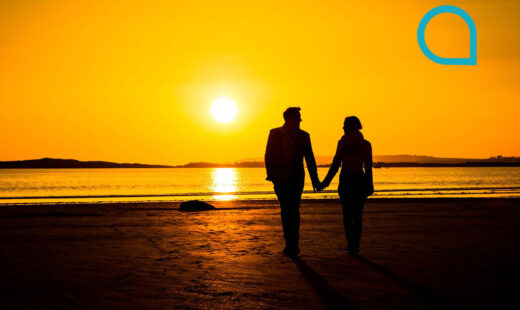 Reputation Mgt Couple on Beach at sunset image